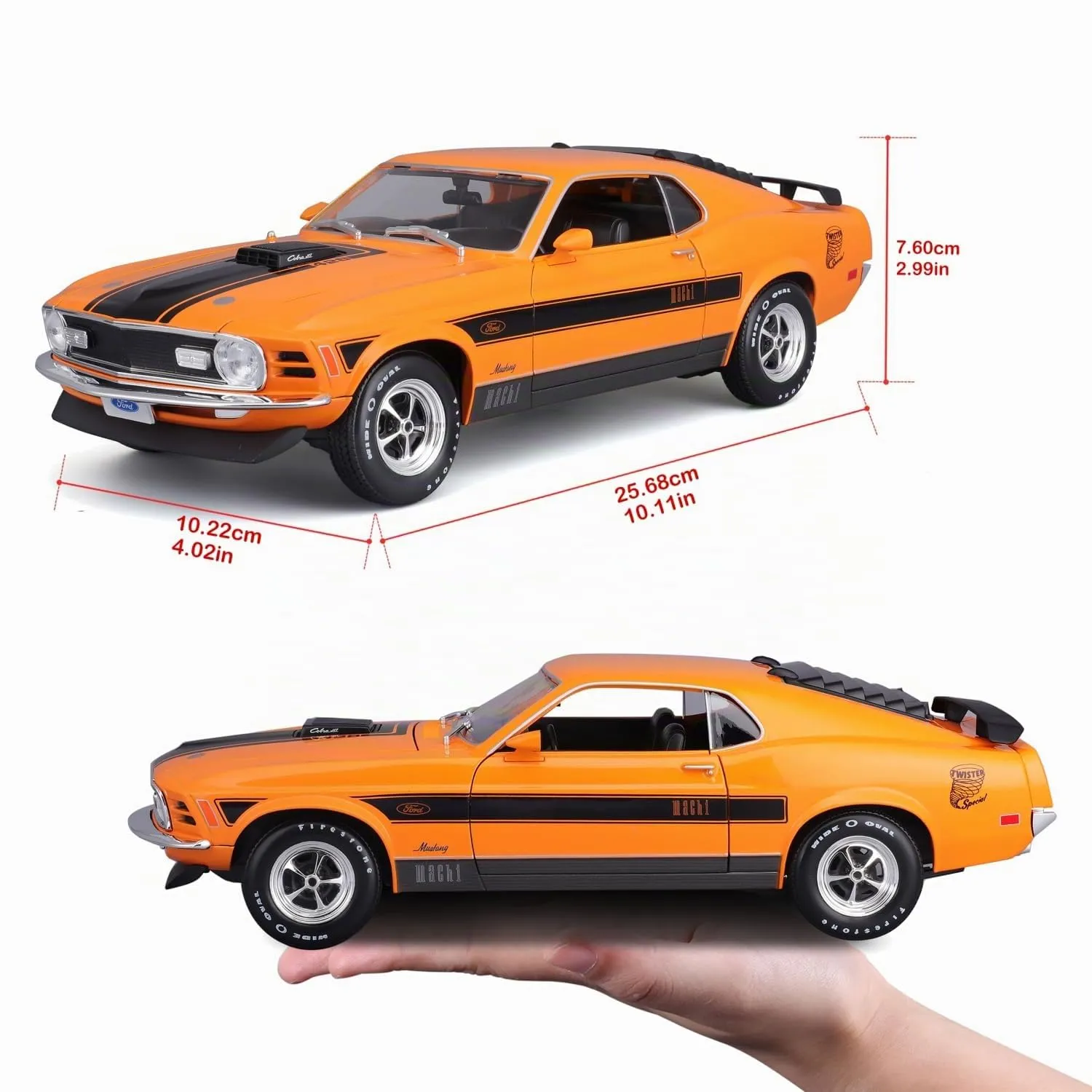 Maisto M31453O Ford Mustang Mach 1 1970 orange 1:18