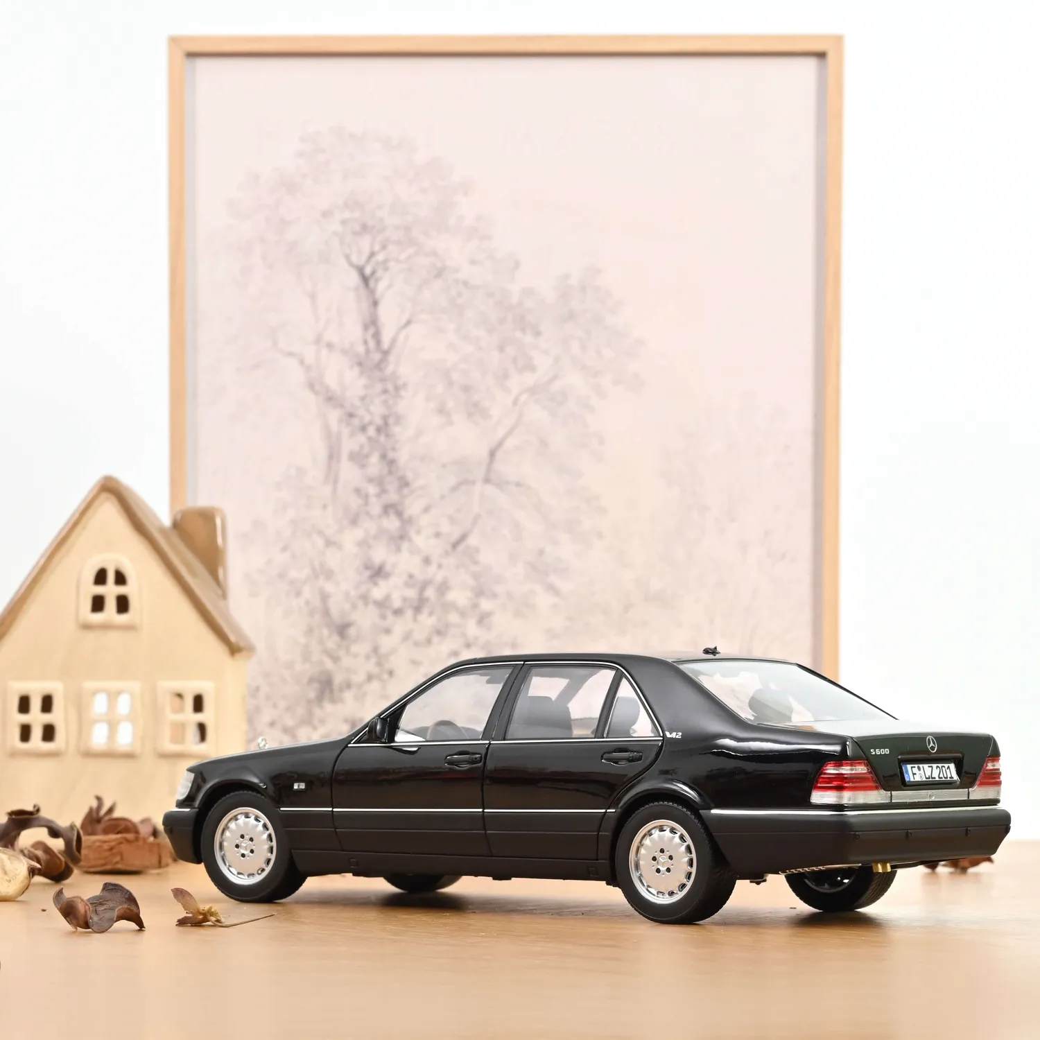Norev Mercedes S600 1997 miniature 1/18 noir obsidian