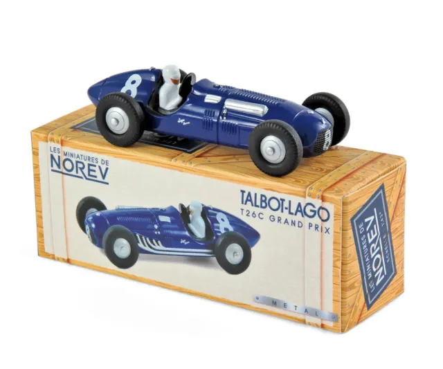 Norev Talbot-Lago T26C 1950 miniature 1/43 n°8 Grignard