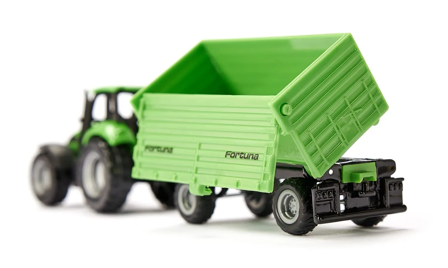 Siku Super 1606 tracteur Deutz-Fahr jouet vert remorque