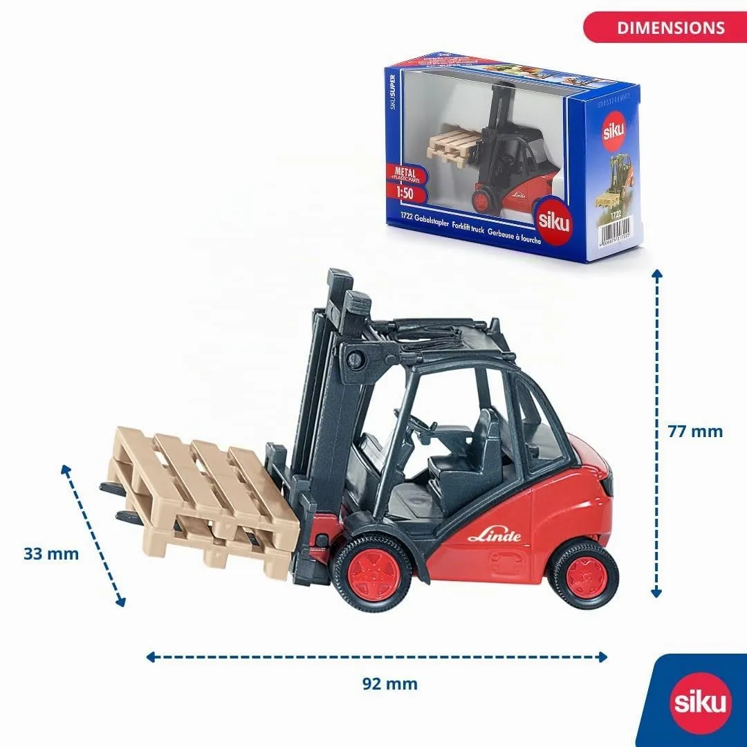 Siku Super 1722 chariot élévateur Linde rouge