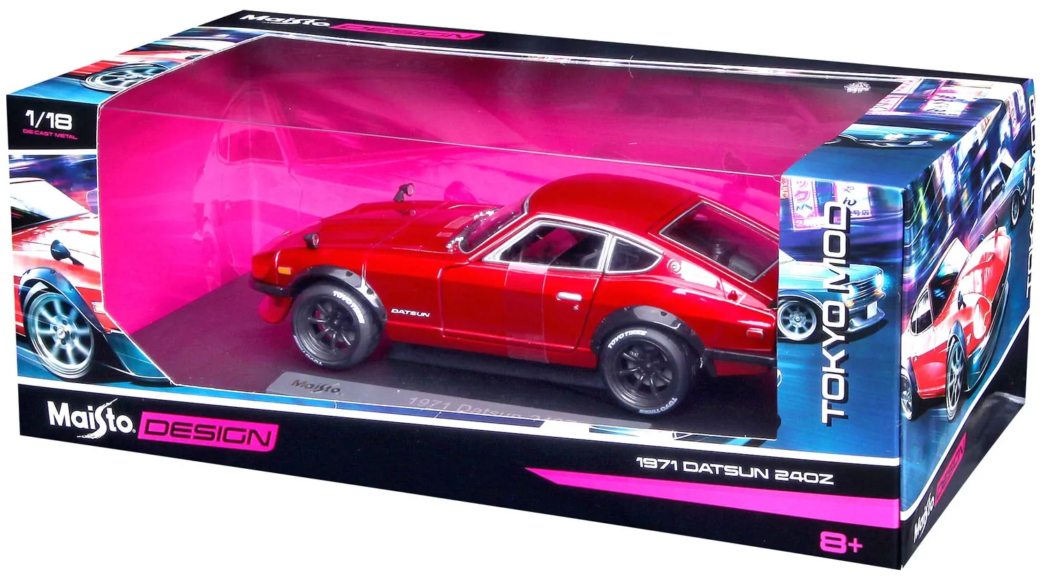 Maisto Datsun 240Z 1971 M32611 voiture miniature 1/18 rouge