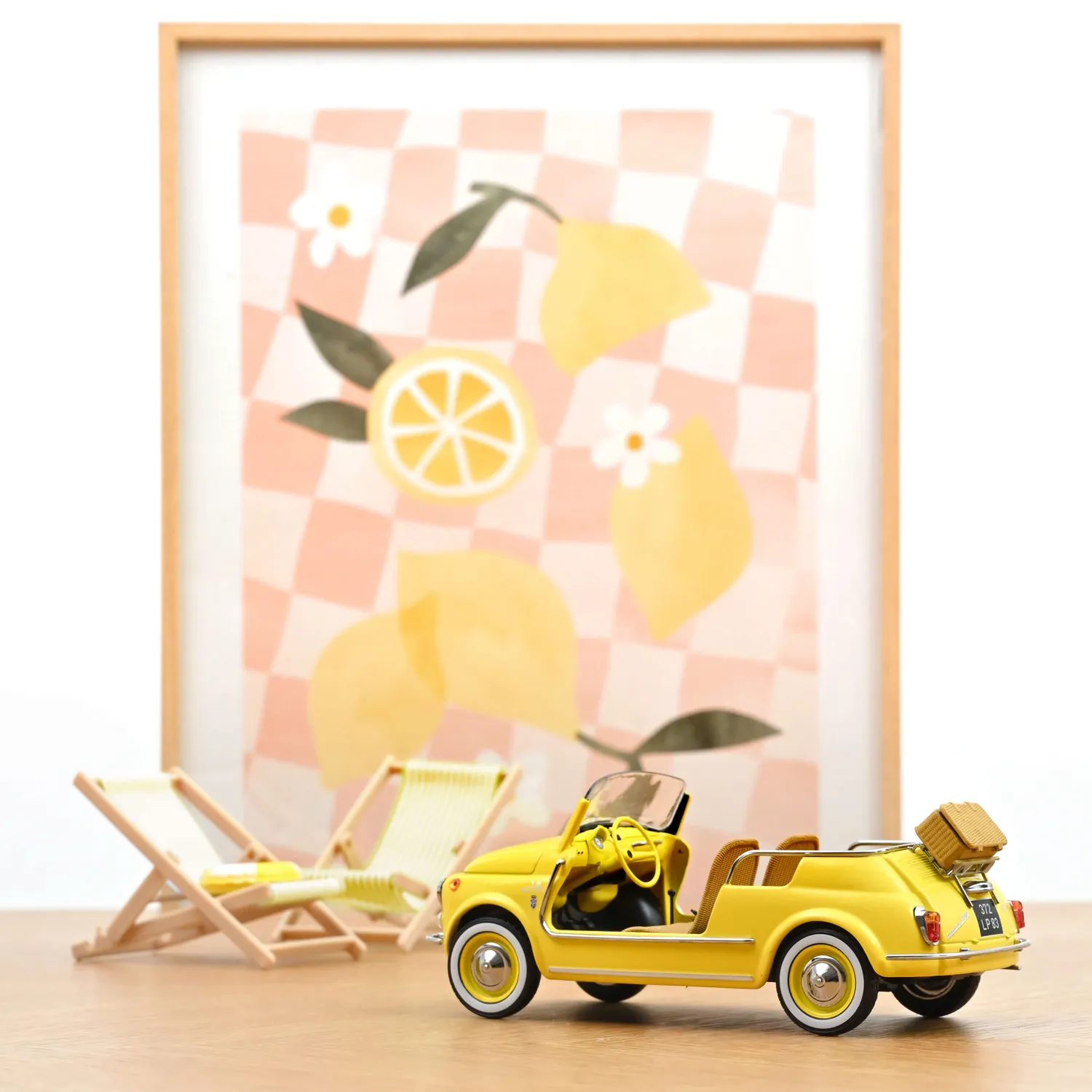 Norev Fiat 500 Jolly 1965 miniature 1/18 jaune