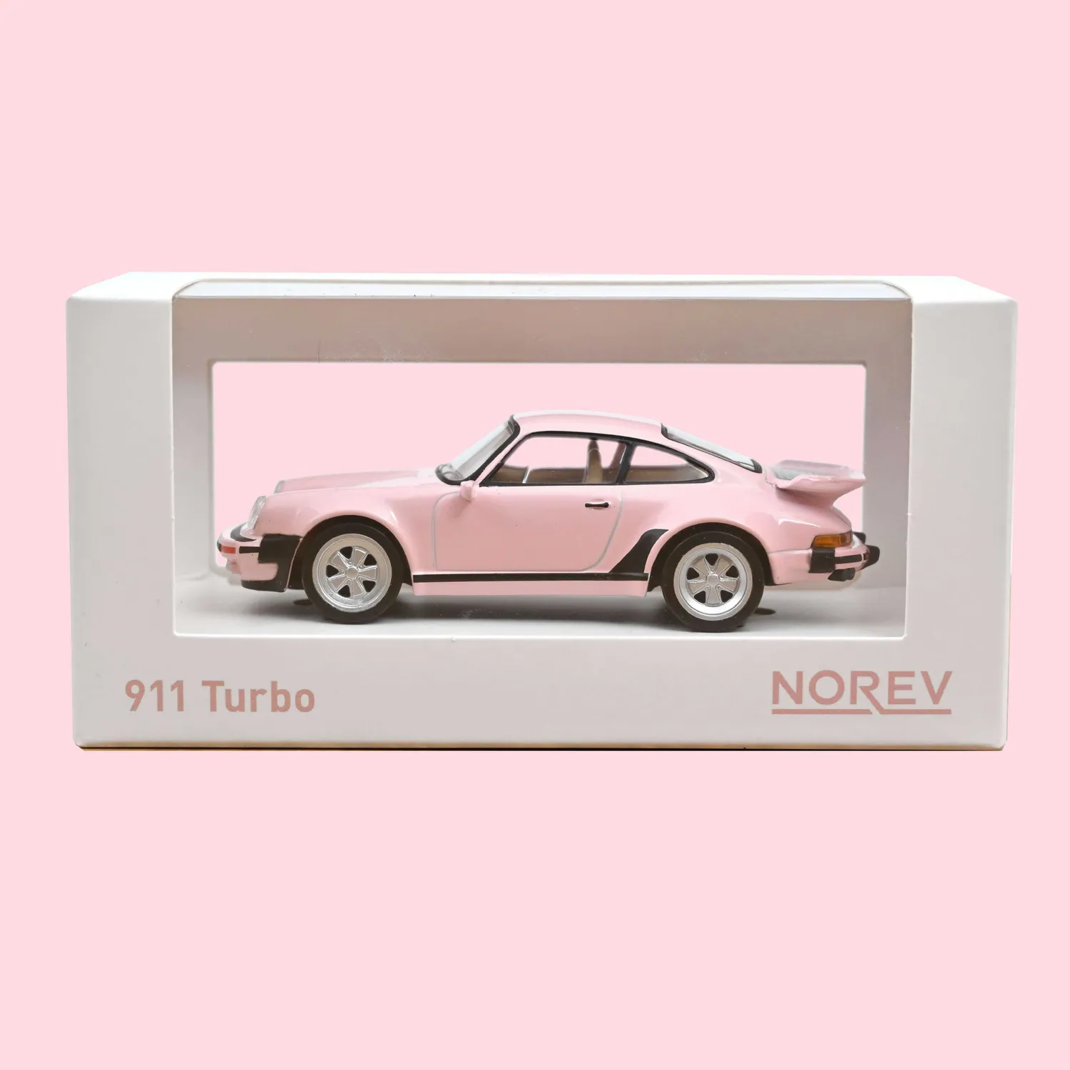 Norev Porsche 911 Turbo 1978 miniature Jet-car 1/43 rose