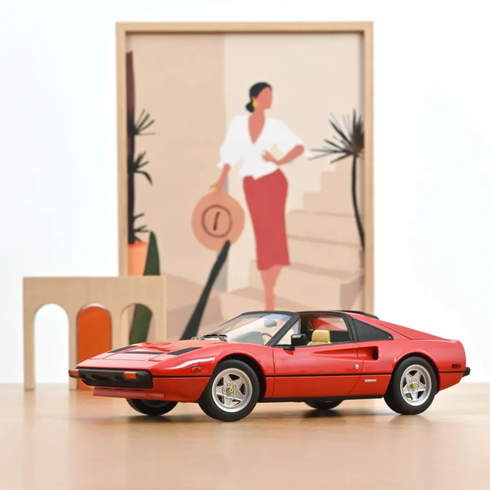 Norev Ferrari 308 GTS 1982 voiture miniature 1/18 rouge US