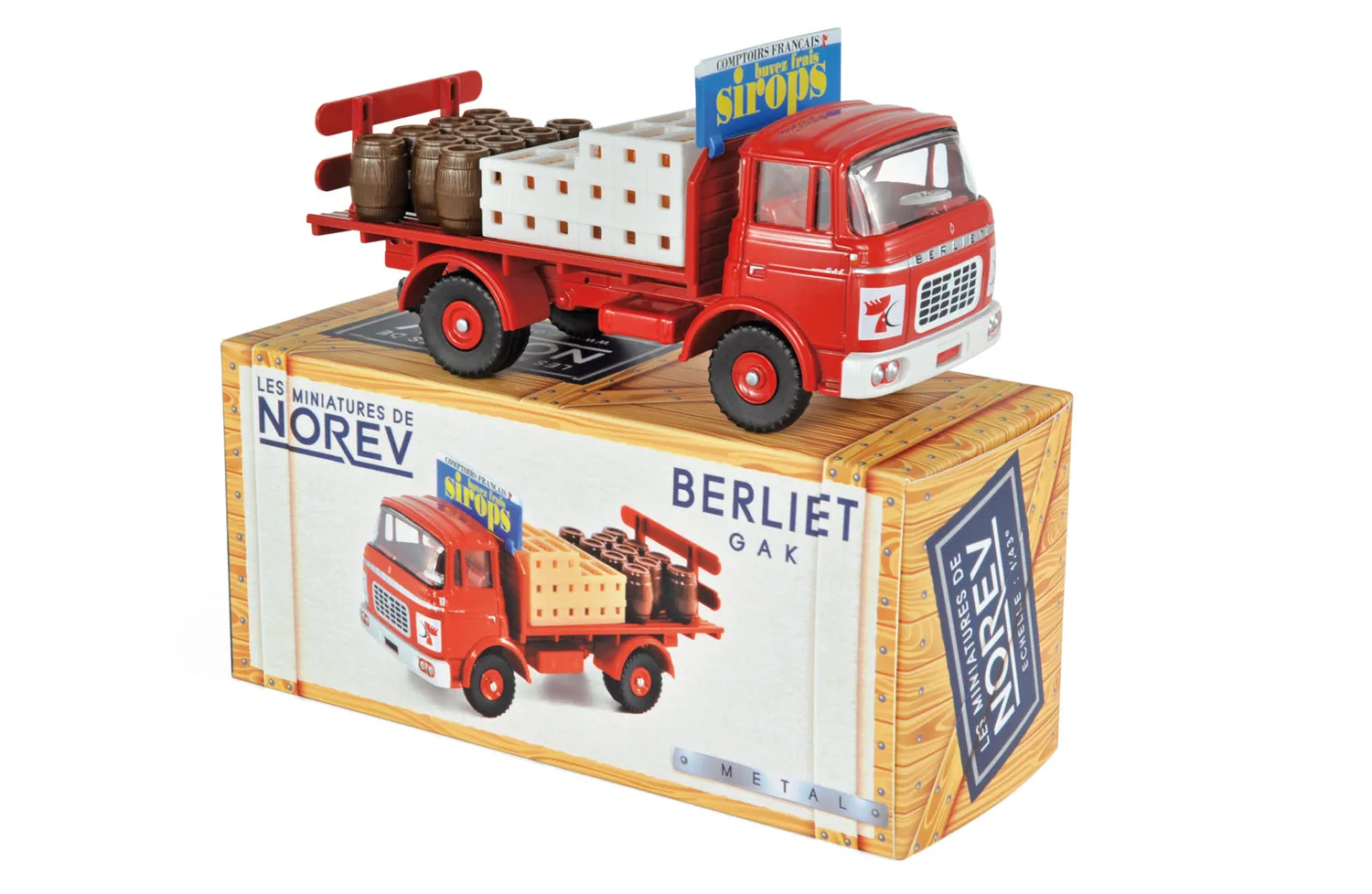 Norev Berliet GAK Sirop miniature 1/43 camion publicitaire