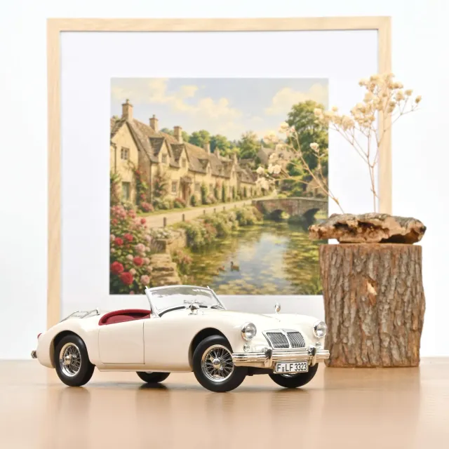 Norev MGA 1955 Blanc Anglais voiture miniature 1/18 200pcs