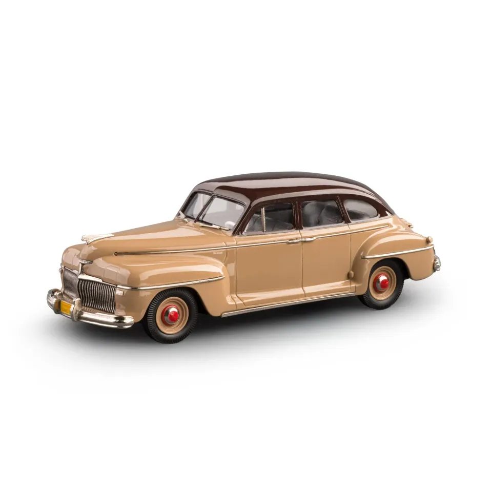 Brooklin 1942 DeSoto berline miniature beige-marron 1/43