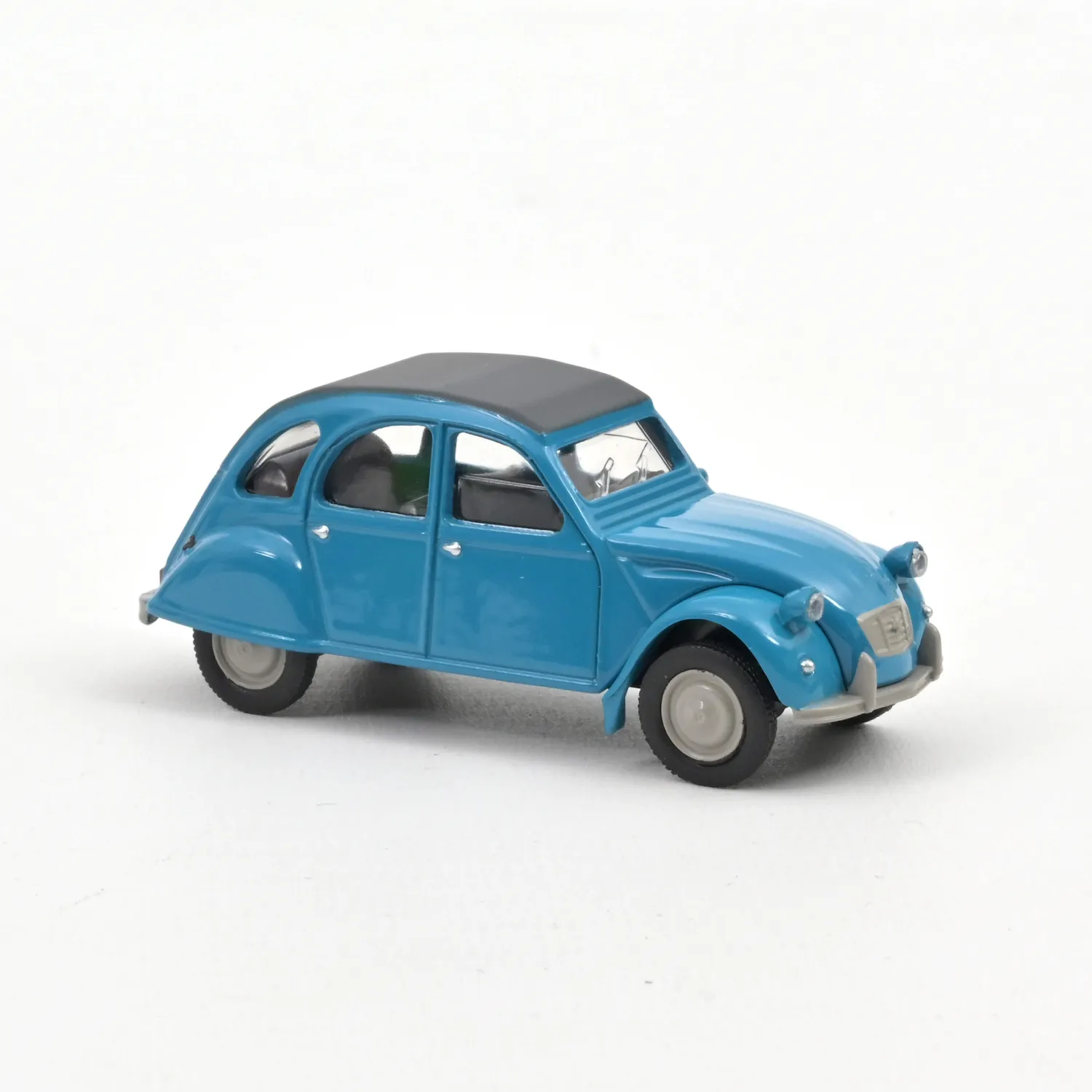 Norev Citroën 2CV 1976 miniature 1/54 bleu pétrel