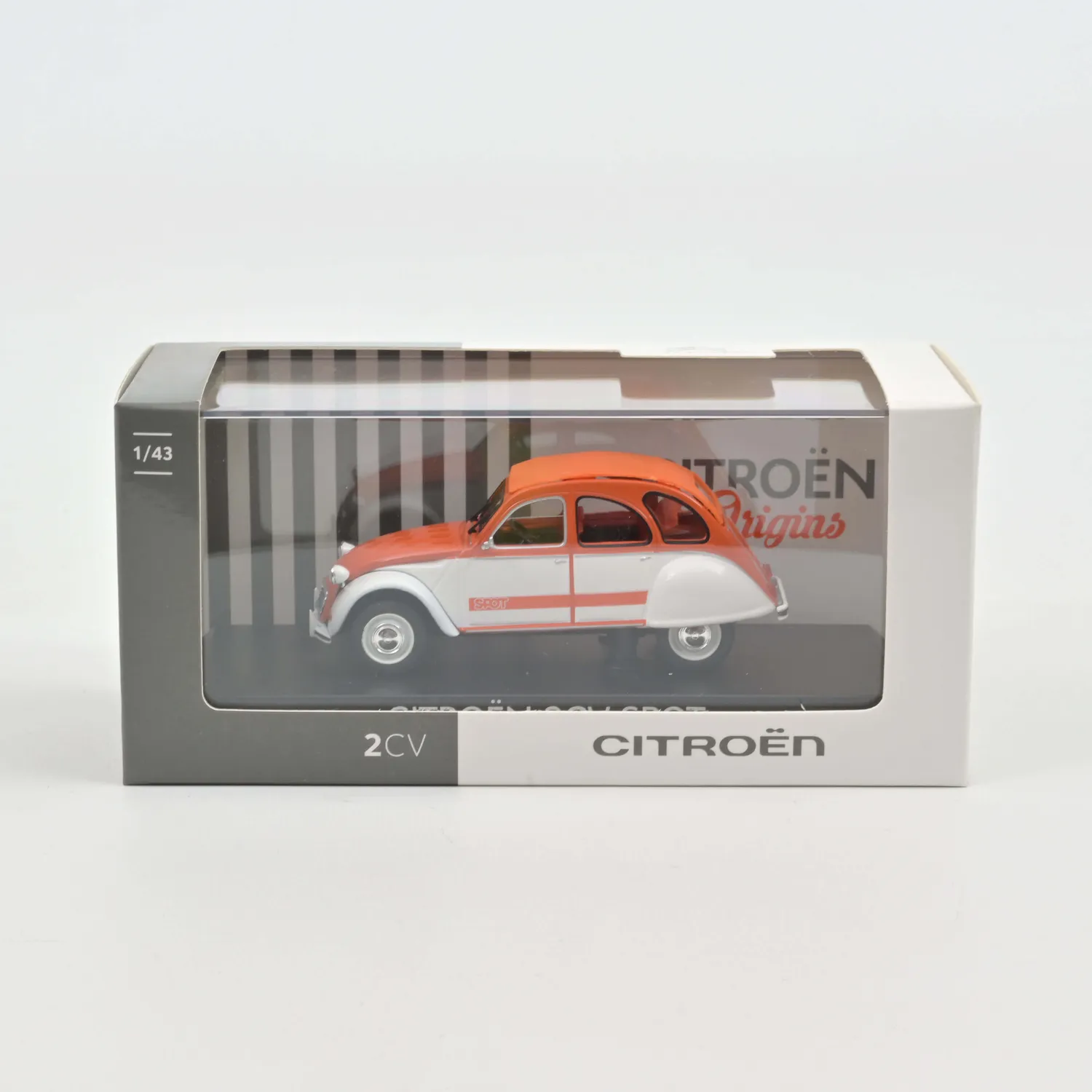 Norev Citroën 2CV Spot 1976 Miniature 1/43 Bicolore