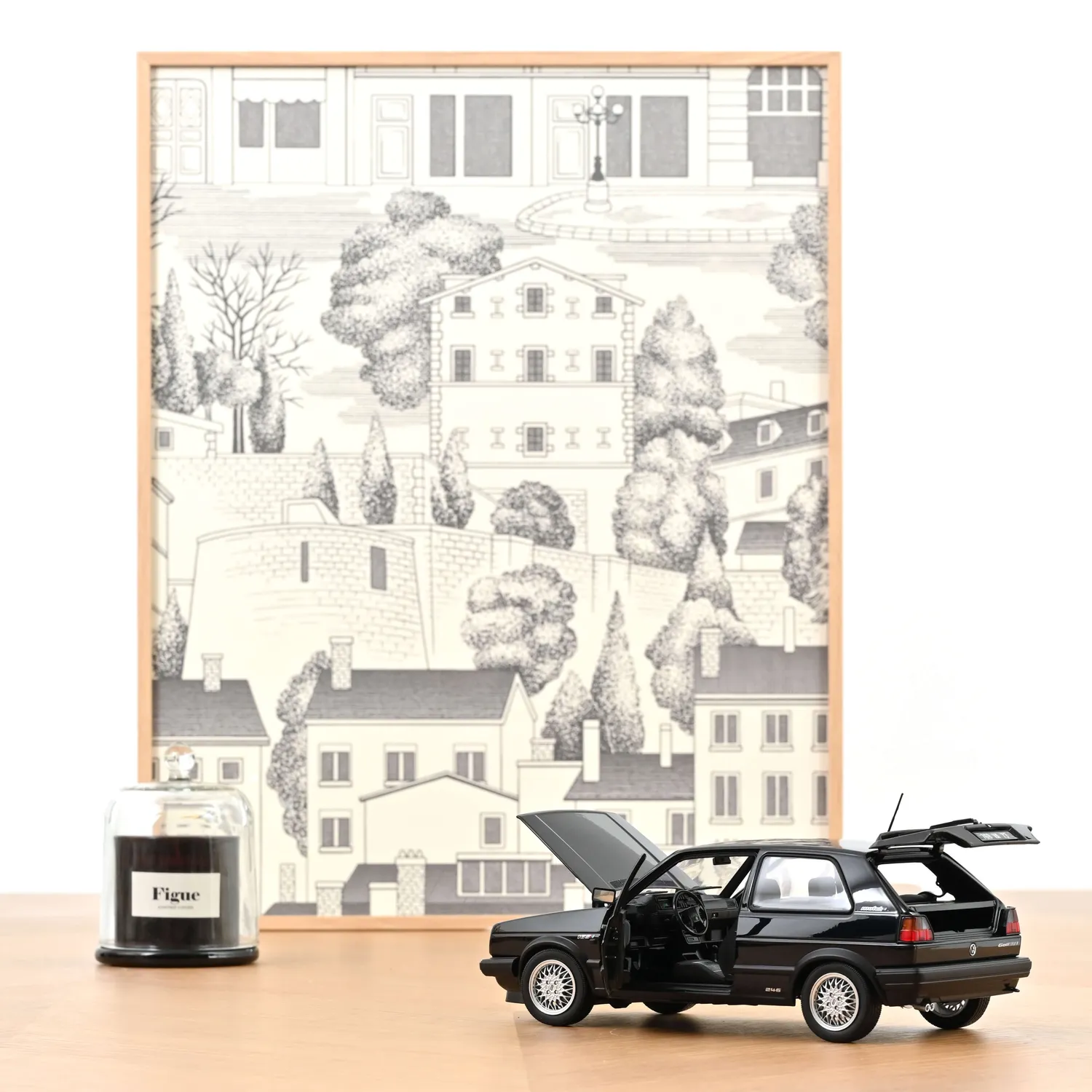 Norev VW Golf GTI Match 1989 miniature 1/18 noir