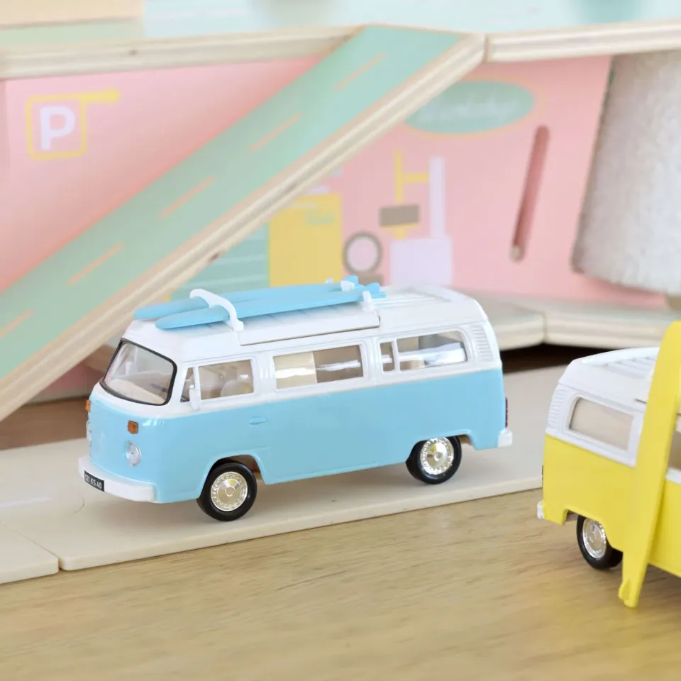 Norev Jet-car VW Combi T2b 1973 miniature 1/43 bleu clair