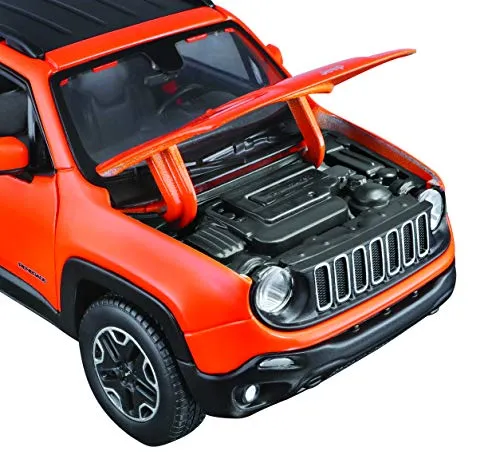 Maisto Kit Jeep Renegade voiture miniature 1/24 orange à monter