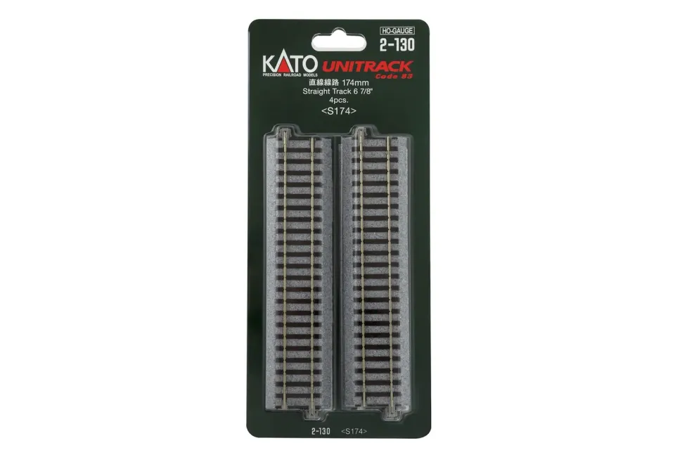 MINIS rail droit 174 mm lot de 4 échelle N