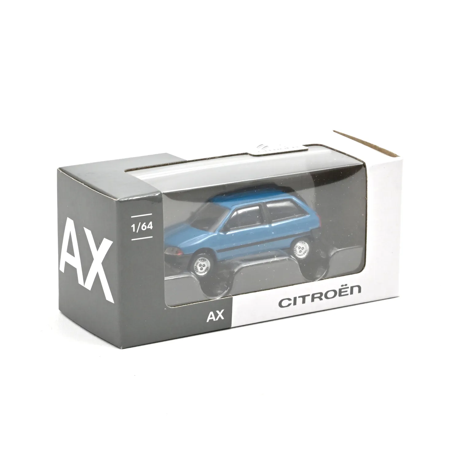 Norev Citroën AX 3 portes miniature 1/64 bleu 1986