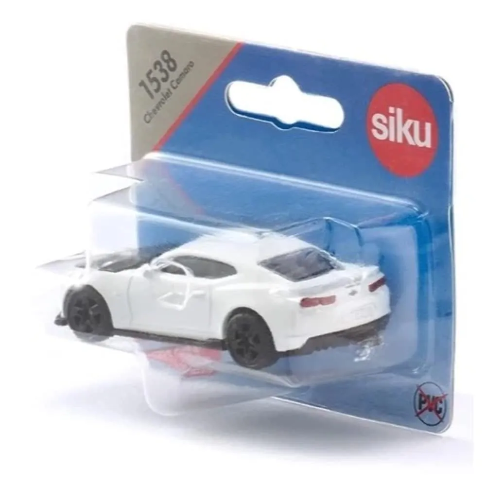 SIKU Super 1538 Chevrolet Camaro voiture miniature blanche capot ouvrable