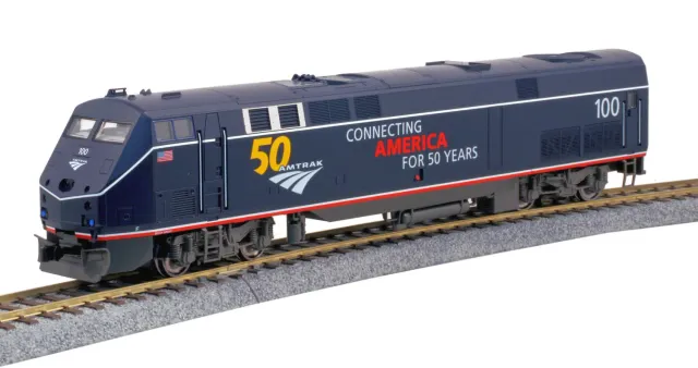 MINIS GE P42 Amtrak locomotive diesel #100 bleue son
