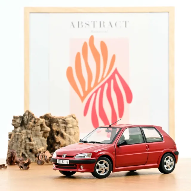 Norev Peugeot 106 S16 1998 miniature 1/18 rouge