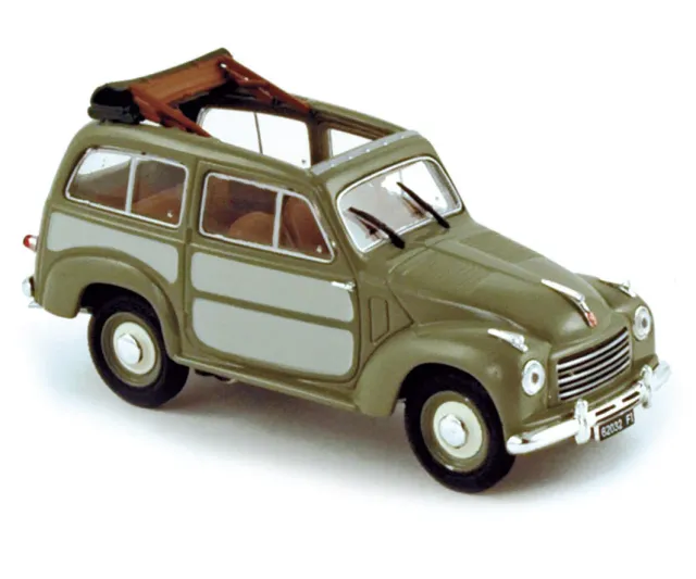 Norev Fiat 500 Belvédère 1952 miniature 1/43 vert