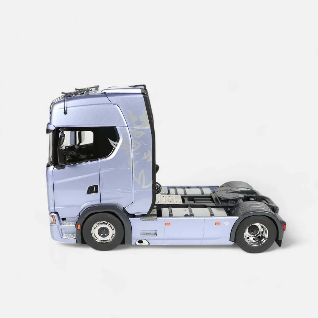 NZG Scania 730S V8 camion miniature bleu fiction 1:18
