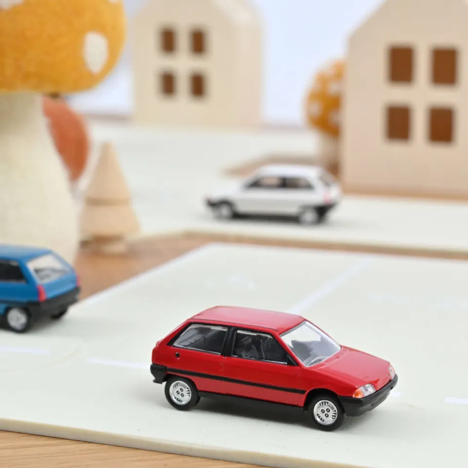 Norev Citroën AX 3 portes 1986 miniature 1/64 rouge
