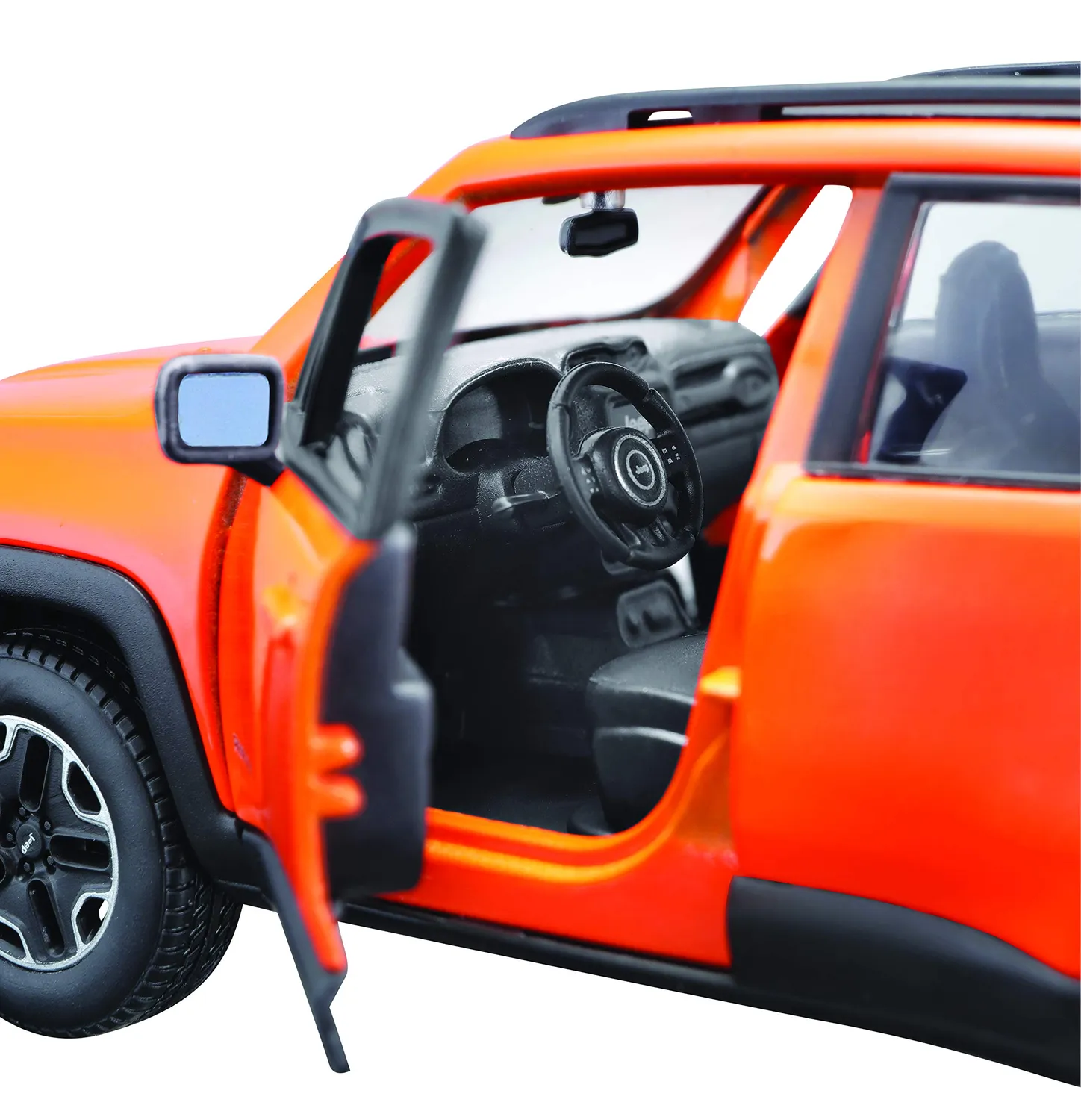 Maisto Kit Jeep Renegade voiture miniature 1/24 orange à monter