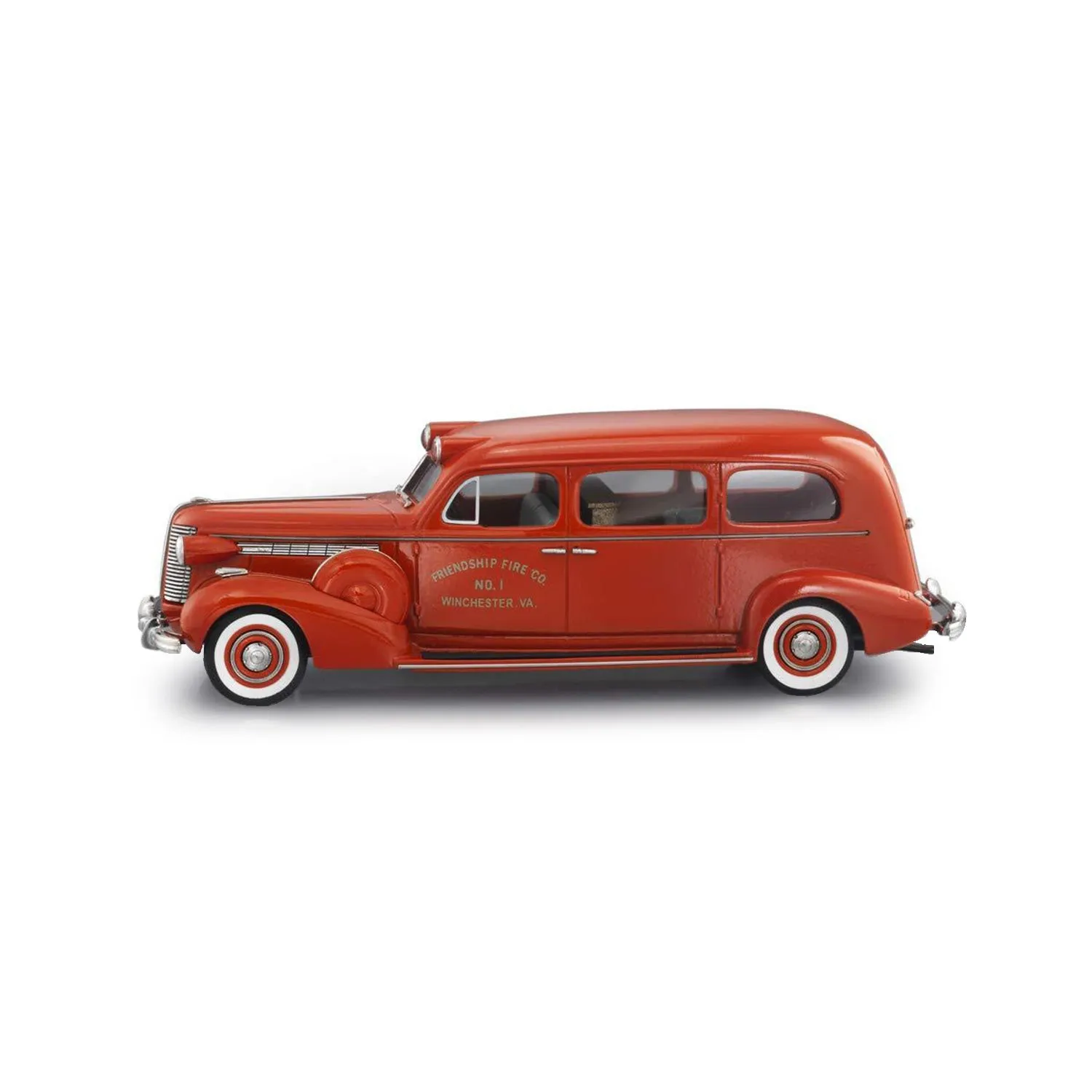Brooklin CSV 1938 Flxible-Buick ambulance miniature rouge