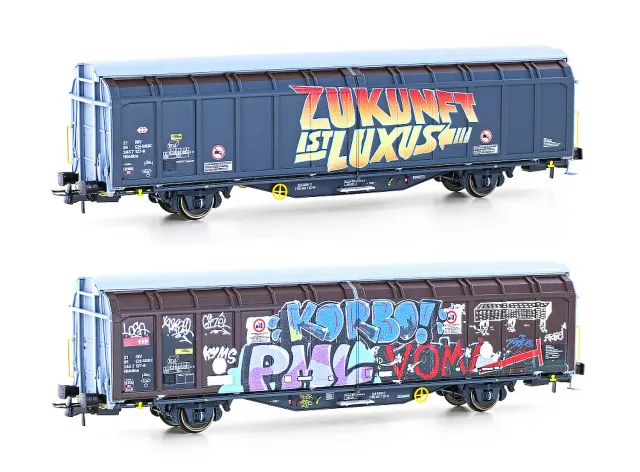 MINIS Hbbillns SBB Ep VI wagon marchandise graffiti 2
