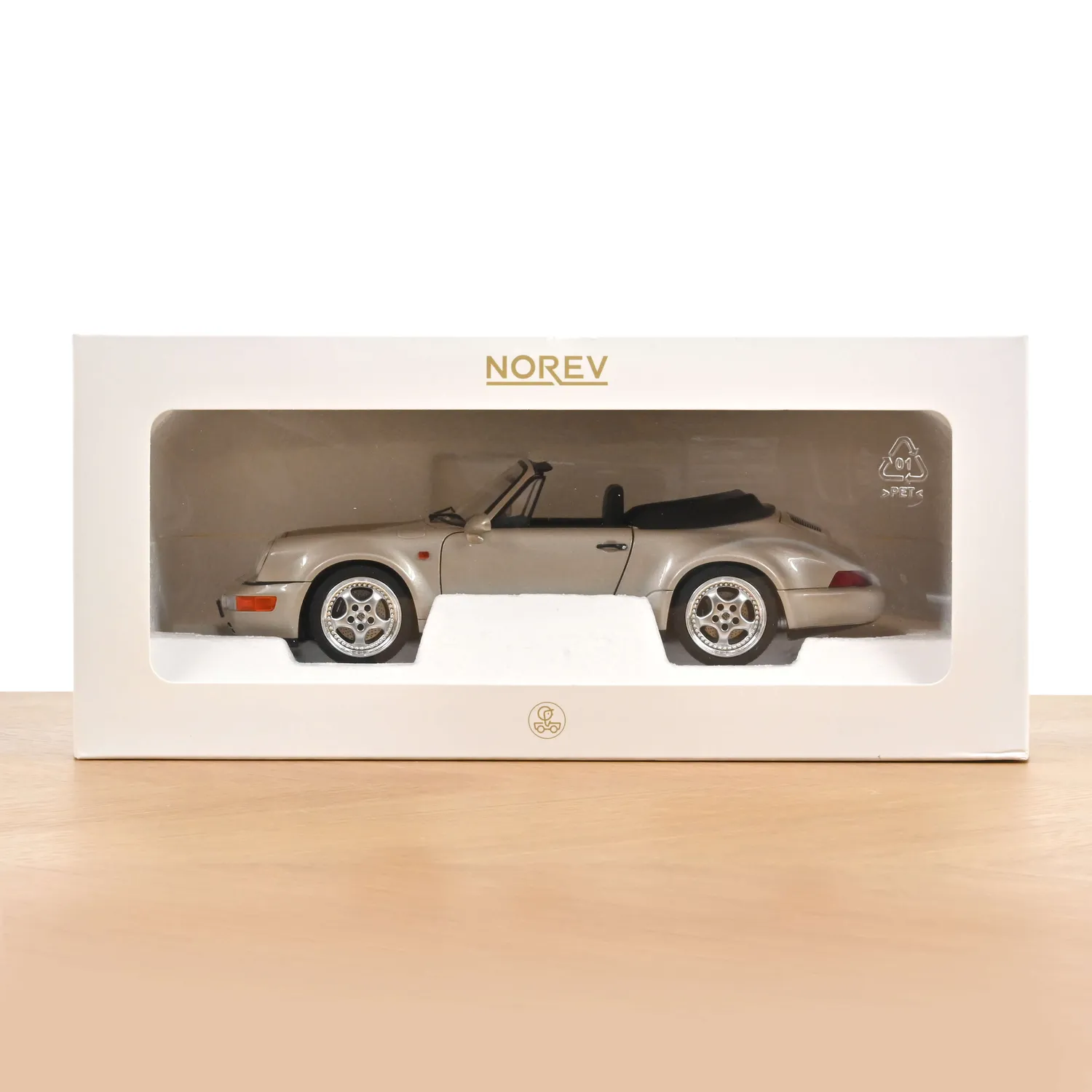 Norev Porsche 911 Turbo Look Cabriolet 1992 miniature 1/18
