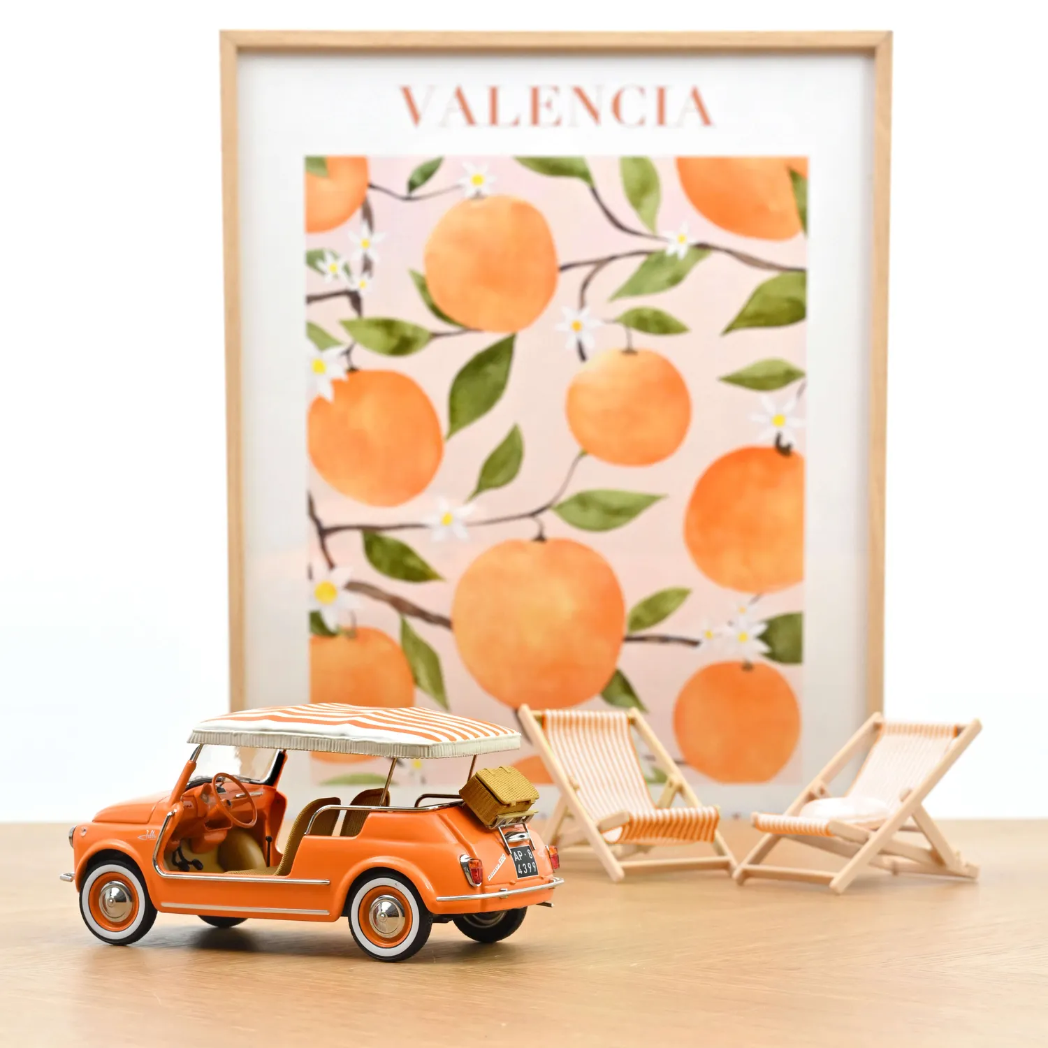 Norev Fiat 500 Jolly 1965 miniature 1/18 orange