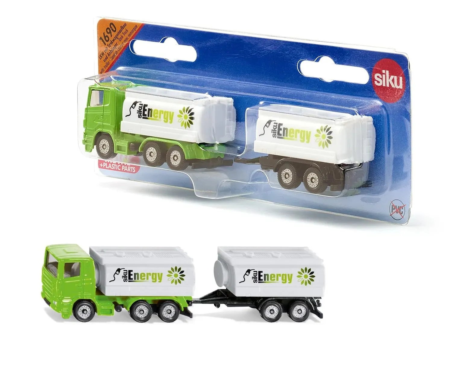 SIKU 1685 Camion benne remorque miniature gris rouge 15,2cm