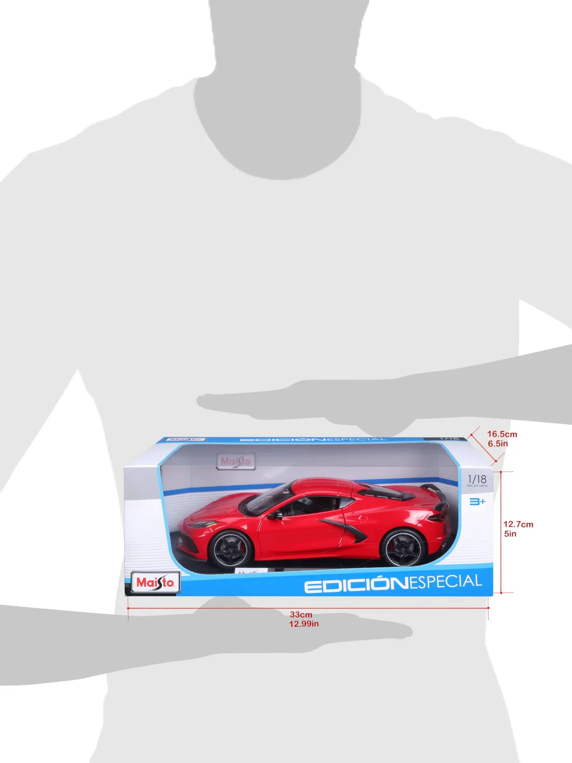 Maisto Corvette Stingray 2020 miniature 1/18 rouge