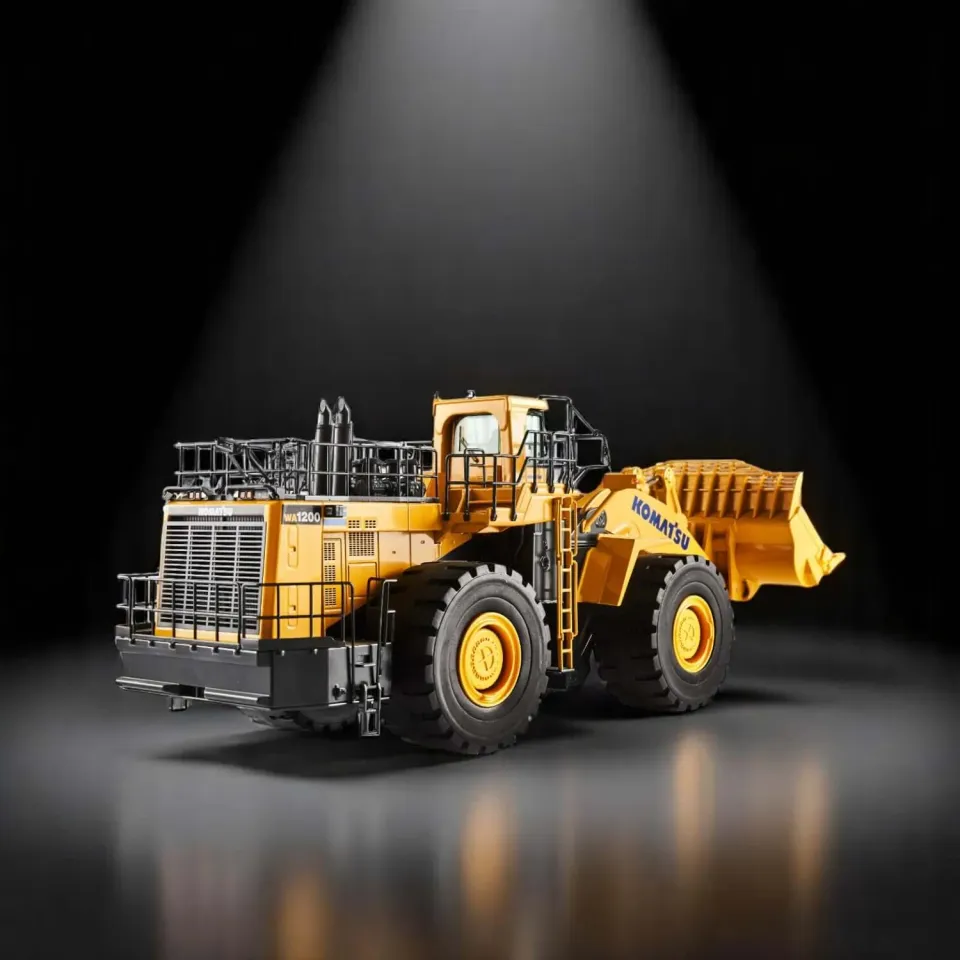Komatsu WA1200 chargeuse miniature 1:50 métal articulé
