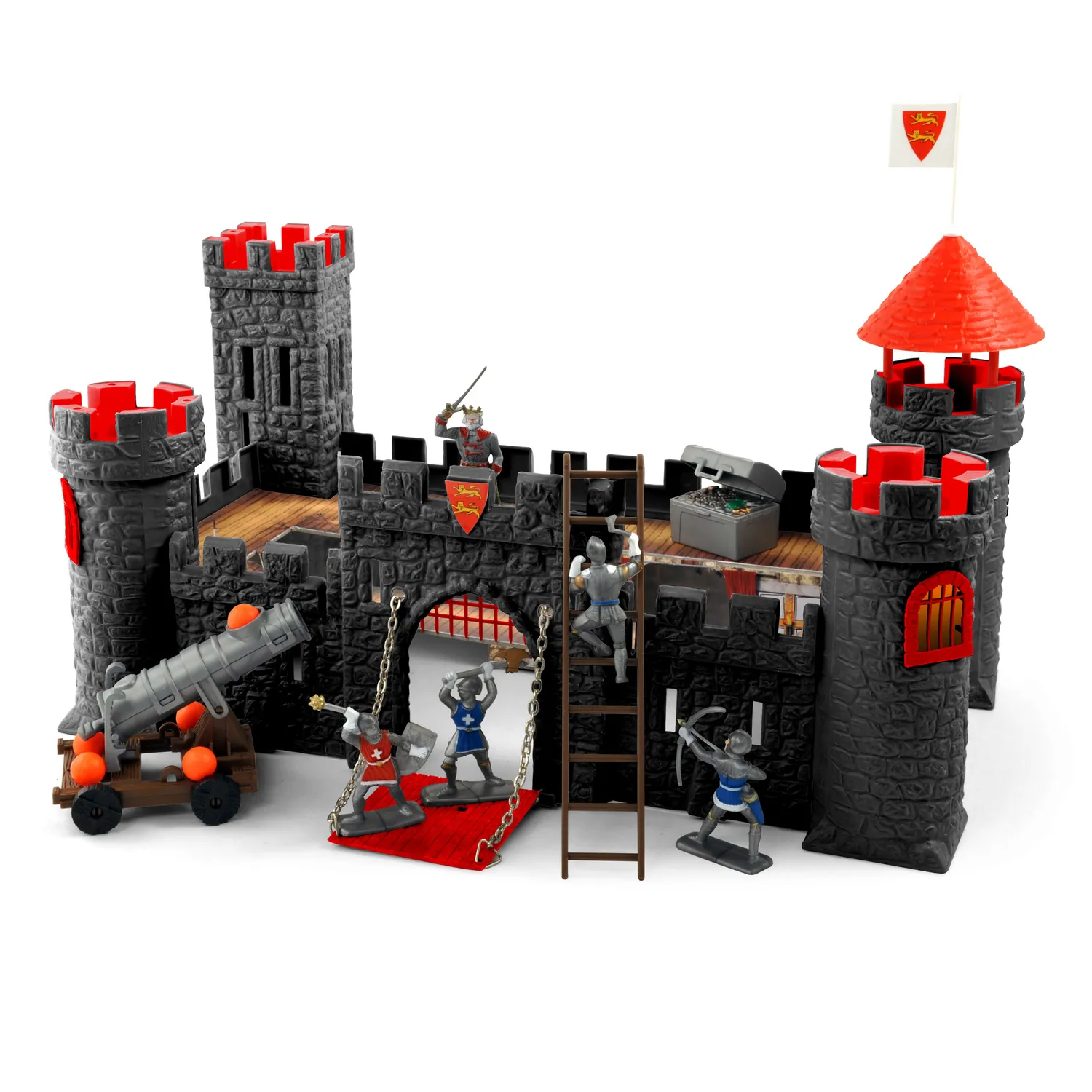 Norev Forteresse avec personnages et canon accessoire plastique