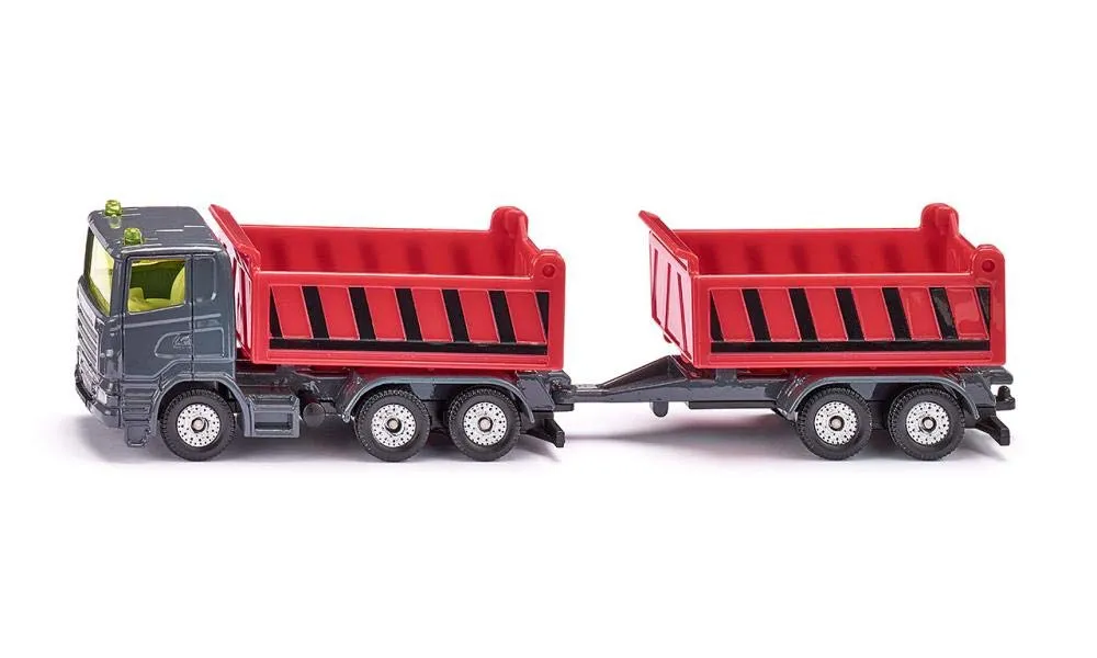 SIKU 1685 Camion benne remorque miniature gris rouge 15,2cm