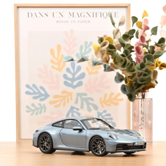 Norev Porsche 911 Carrera 2025 964 miniature 1/18 gris polaire