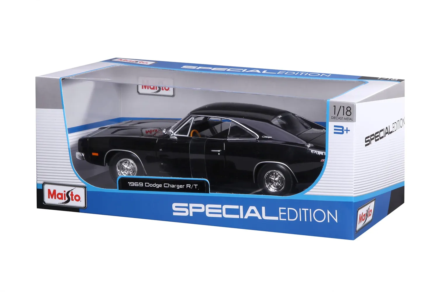 Maisto 531387B Dodge Charger R/T 1969 Voiture 1/18 noire