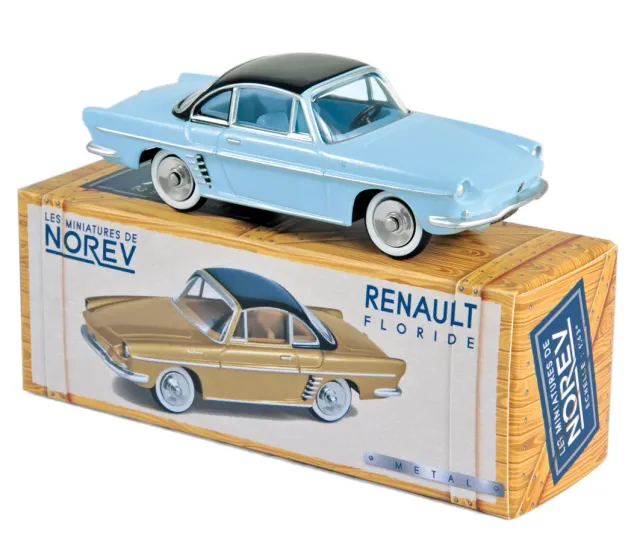Norev Renault Floride 1959 miniature 1/43 bleu narvik cabriolet