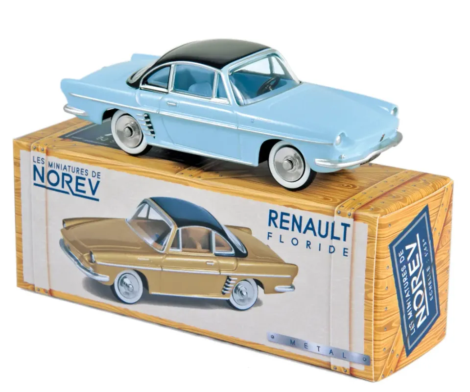 Norev Renault Floride 1959 miniature 1/43 bleu narvik cabriolet