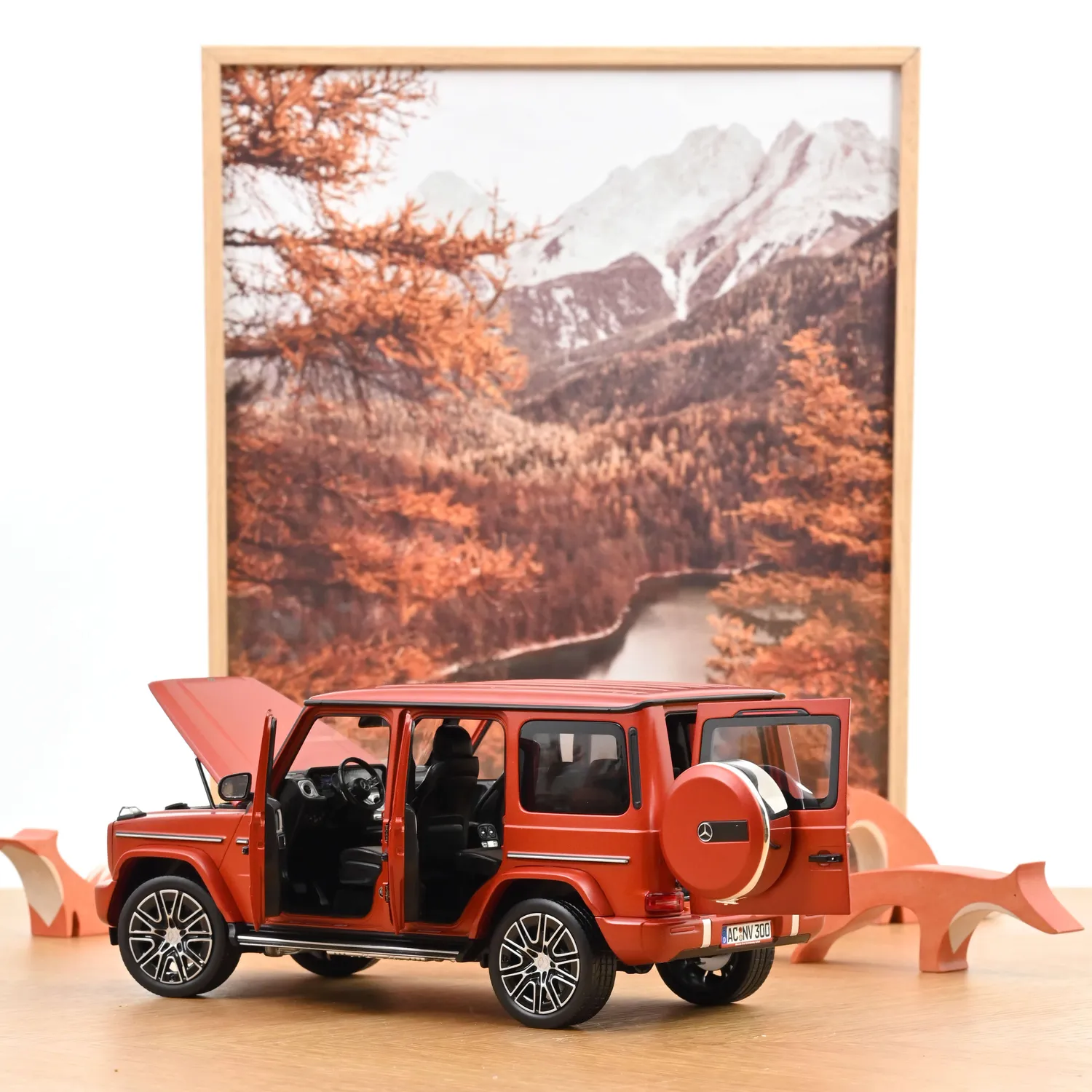 Norev Mercedes G-Class 2024 miniature 1/18 orange mat