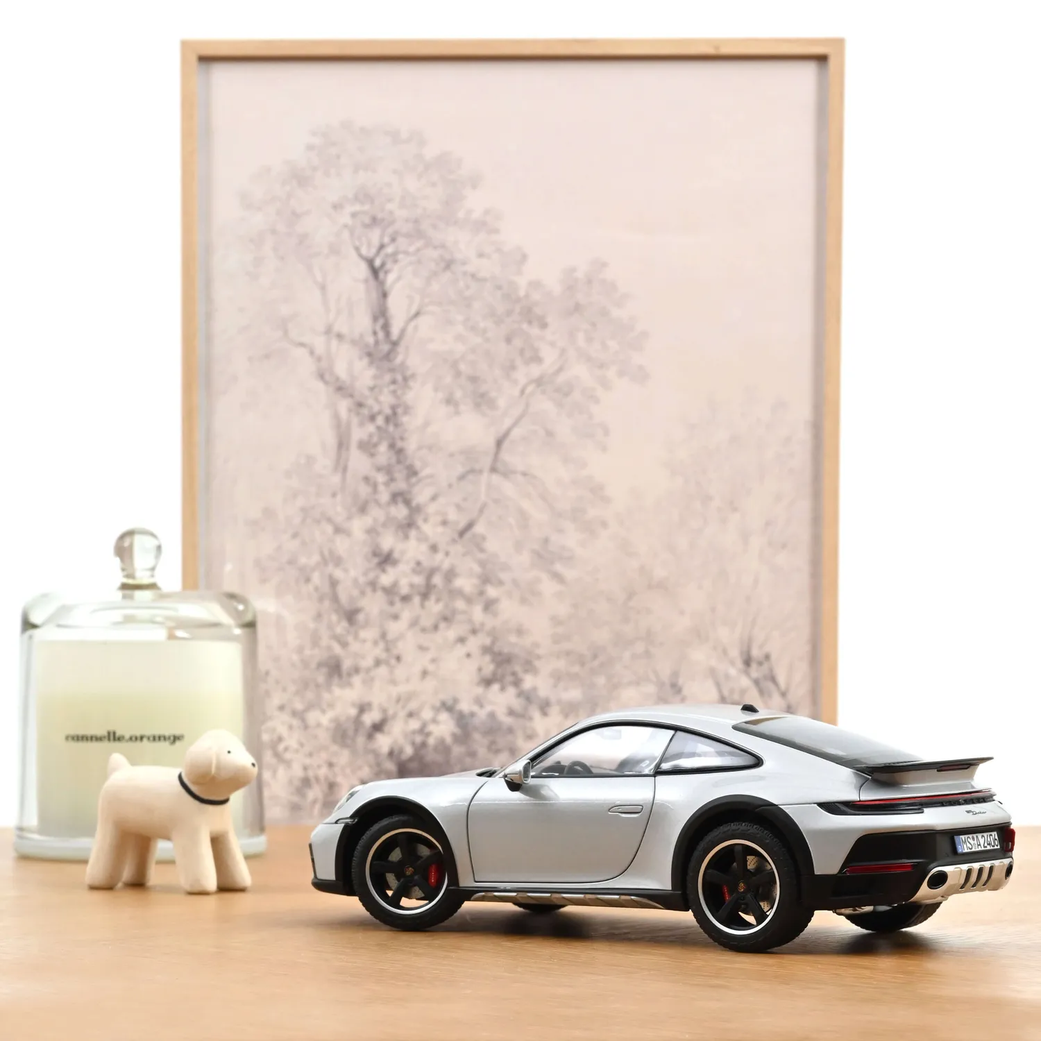 Norev Porsche 911 Dakar 2023 miniature 1/18 gris glacé