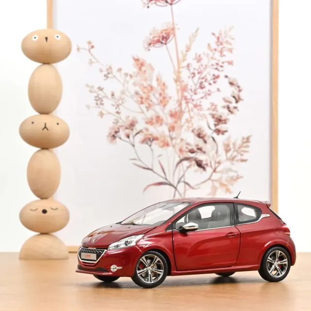 Norev Peugeot 208 GTi 2013 miniature 1/18 rouge rubis 4 ouvrants