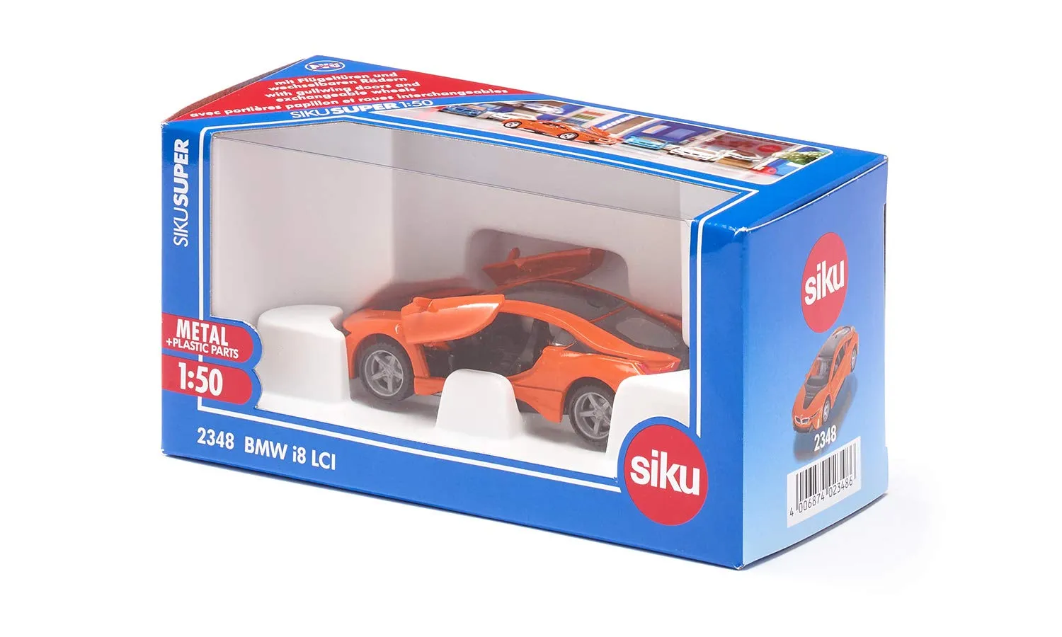 Siku Super 2348 BMW i8 LCI voiture miniature 1/50 orange