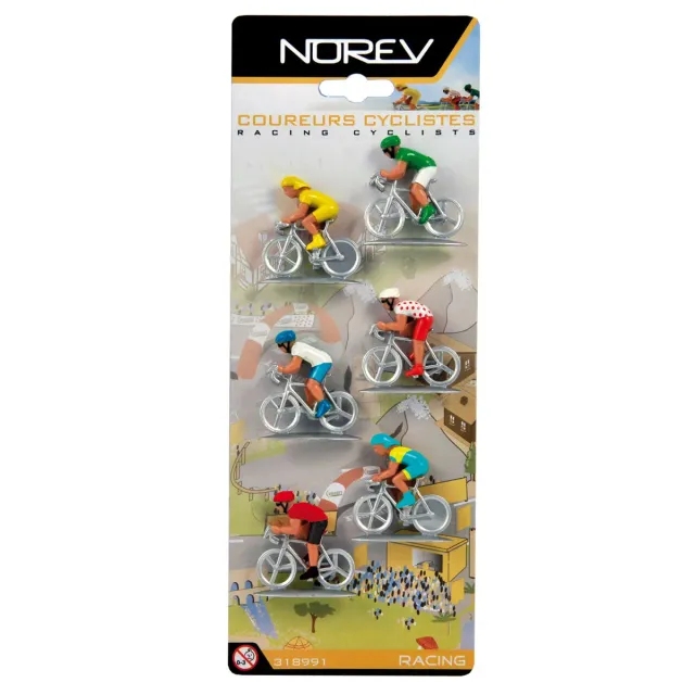 Norev blister 6 cyclistes miniature 1/64