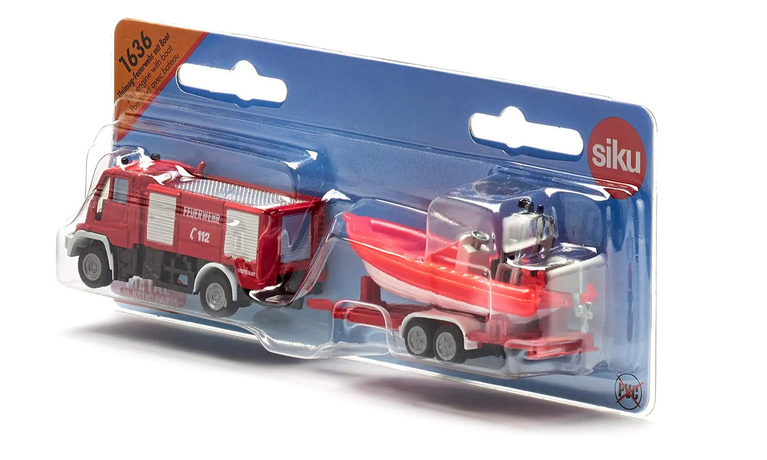 Siku Super 1636 Unimog pompiers miniature avec bateau