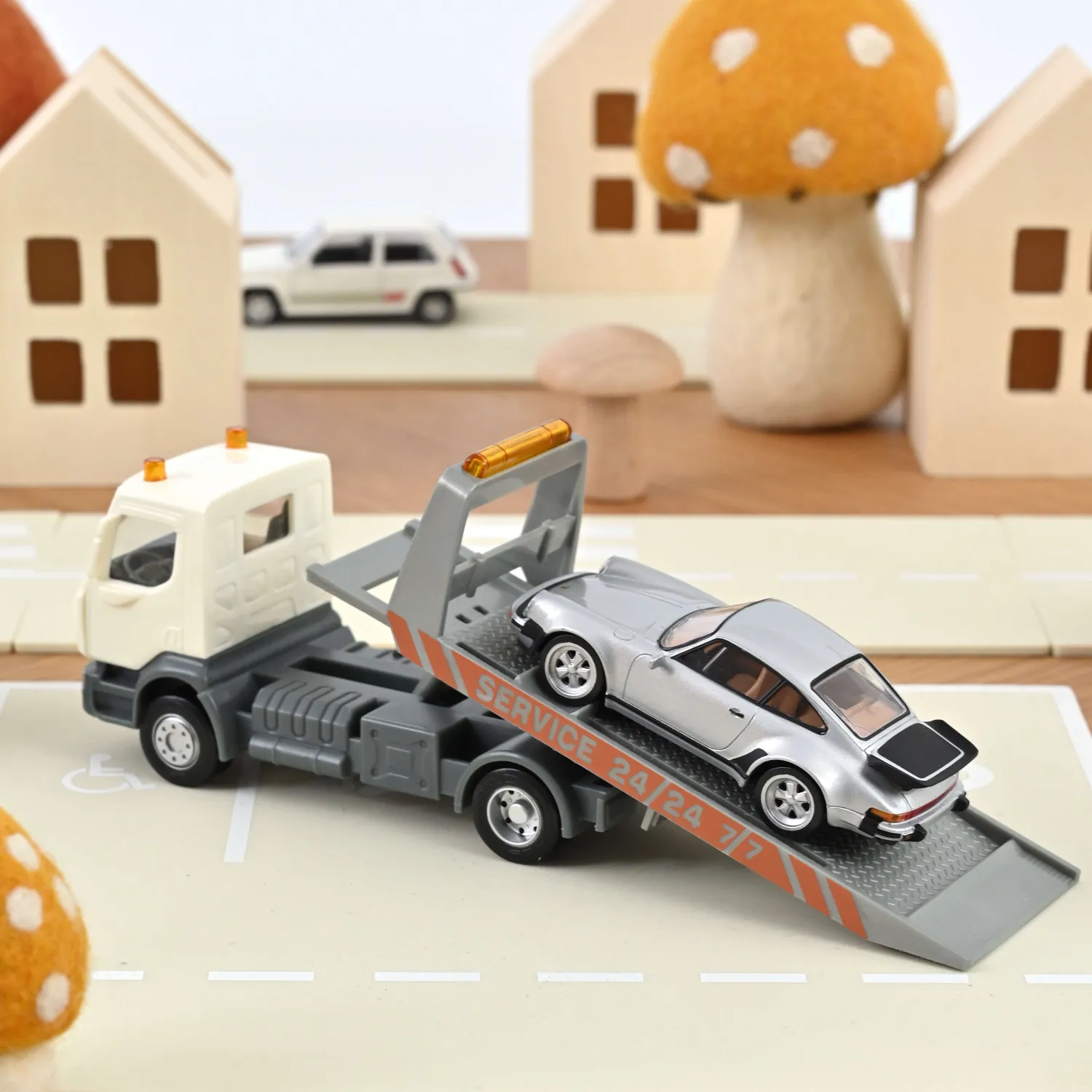 Plastigam Dépanneuse + Porsche 911 Jet-car jouet 1/43