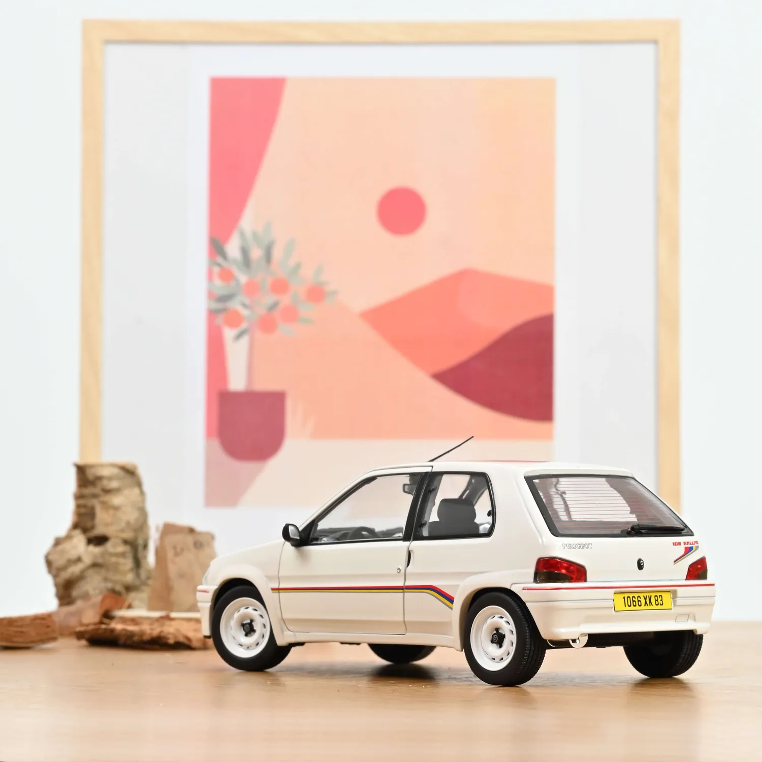 Norev Peugeot 106 Rallye 1.3 1993 miniature 1/18 blanc