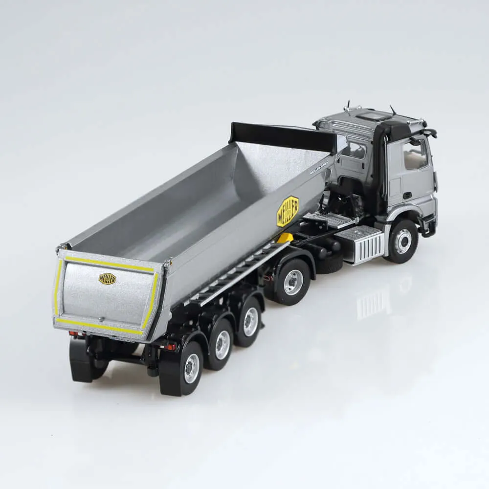 NZG Mercedes-Benz Arocs Meiller camion miniature 1:50 gris