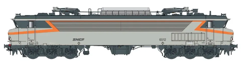 MINIS CC 6512 locomotive électrique N béton AC