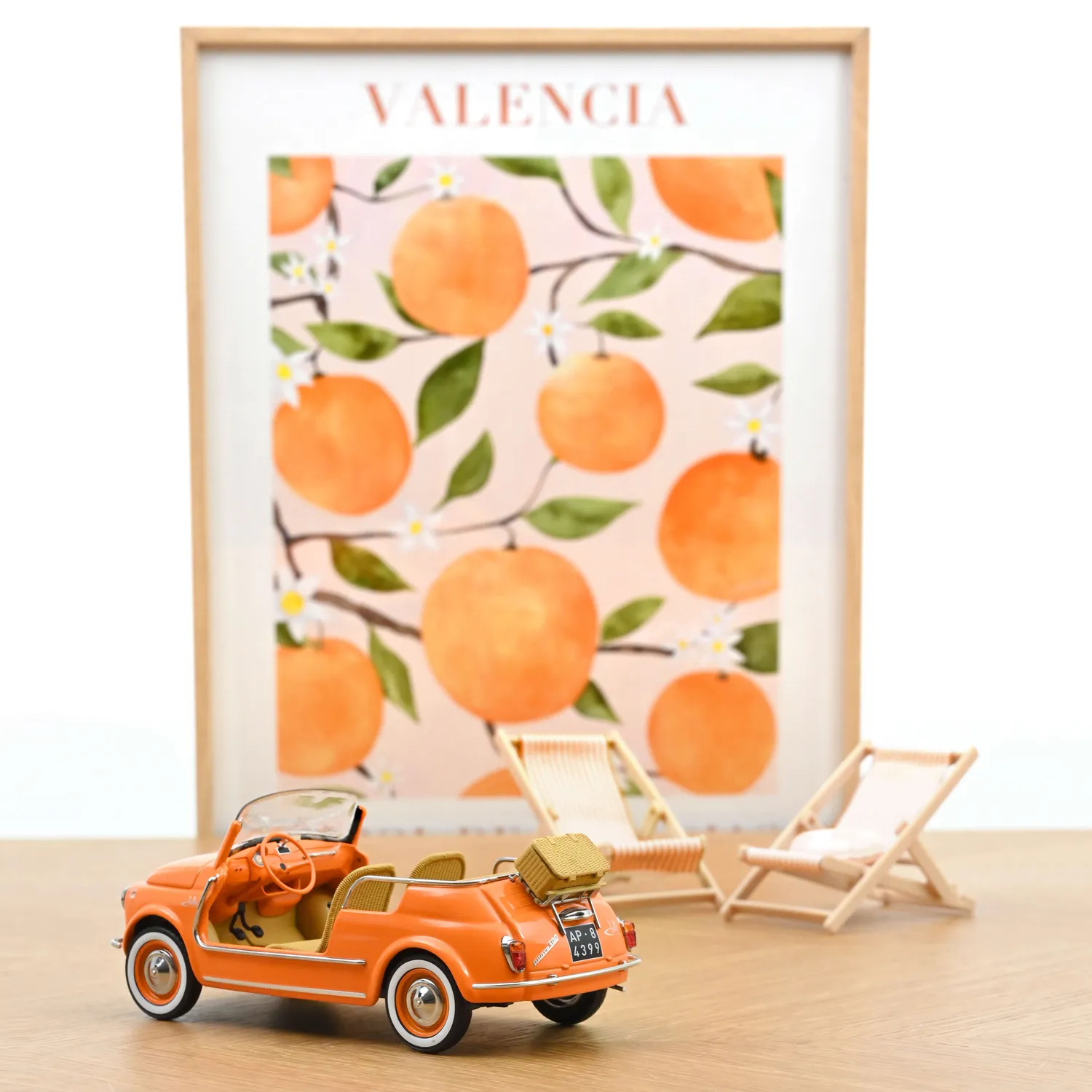 Norev Fiat 500 Jolly 1965 miniature 1/18 orange
